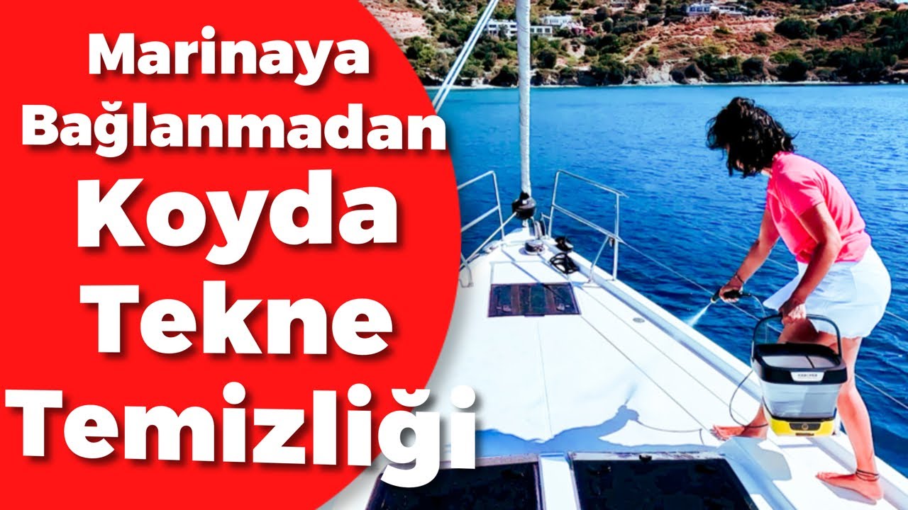 🚿🪣 Marinaya Bağlanmadan Koyda Tekne Temizliği | Katlanır Basınçlı Su Kovasını test ediyoruz  #159