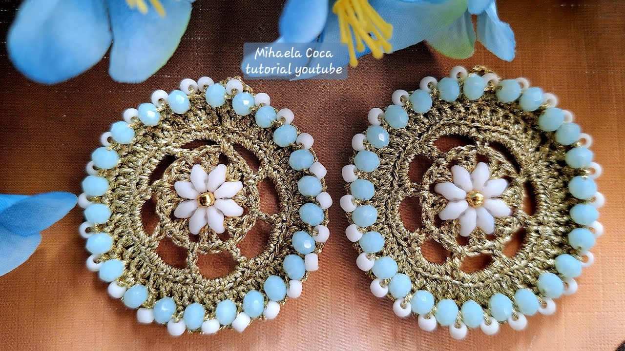 Gli originali ORECCHINI UNCINETTO Rosone 1! 😍 Original crochet bijoux.