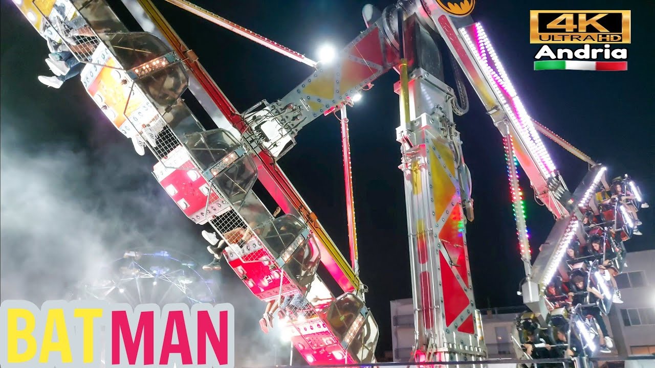BATMAN Giostre 2023 🇮🇹 Lunapark 4K Andria