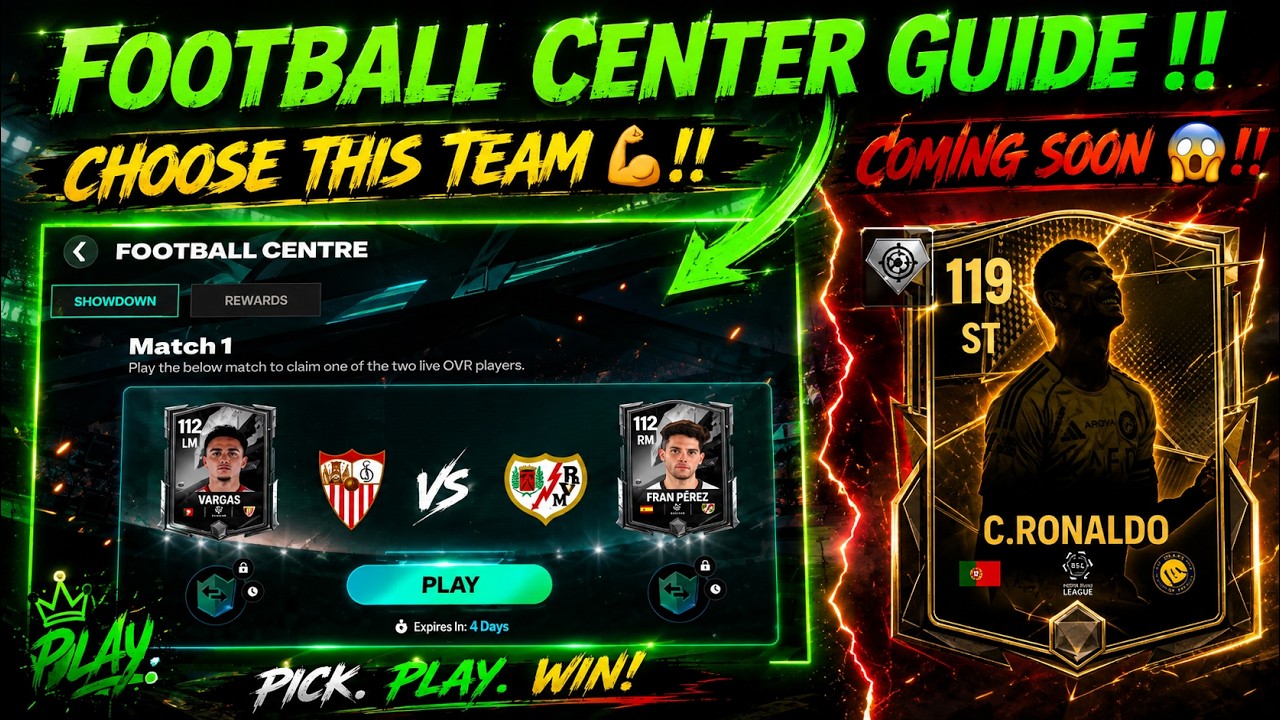 FC Mobile Football Centre: Best Team to Choose!🔥 | Mrs. Believer