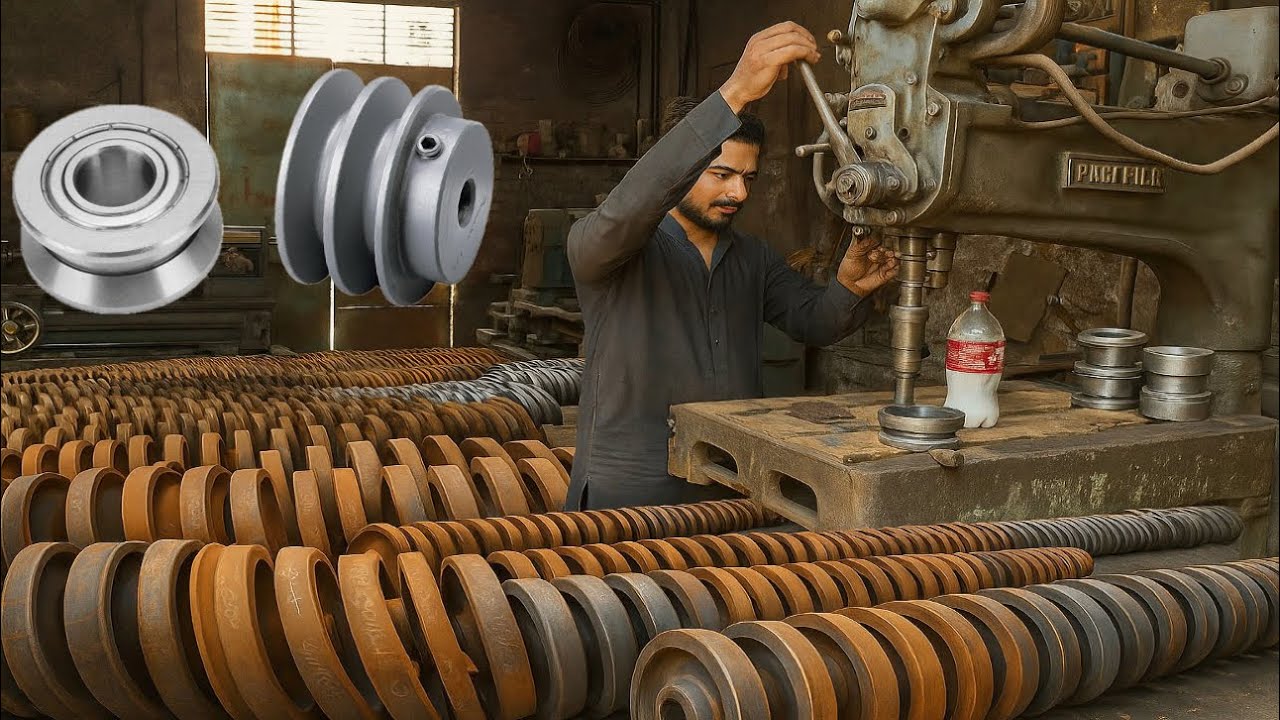 1950 History How Ingenious Man Made Motor Trolley Wheels || Amazing Process