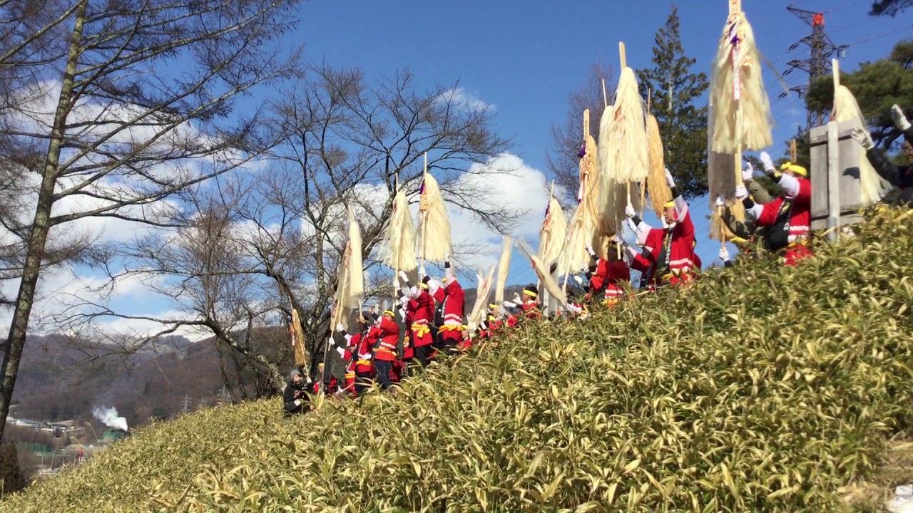 下諏訪　木遣り衆　木落とし坂　御柱祭