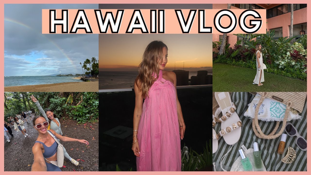 Hawaii Brand Trip Vlog 🐚🌴🌊✨ Waikiki with OSEA + Ritz Carlton! Beach, Manoa Falls Hike & Genki Balls!