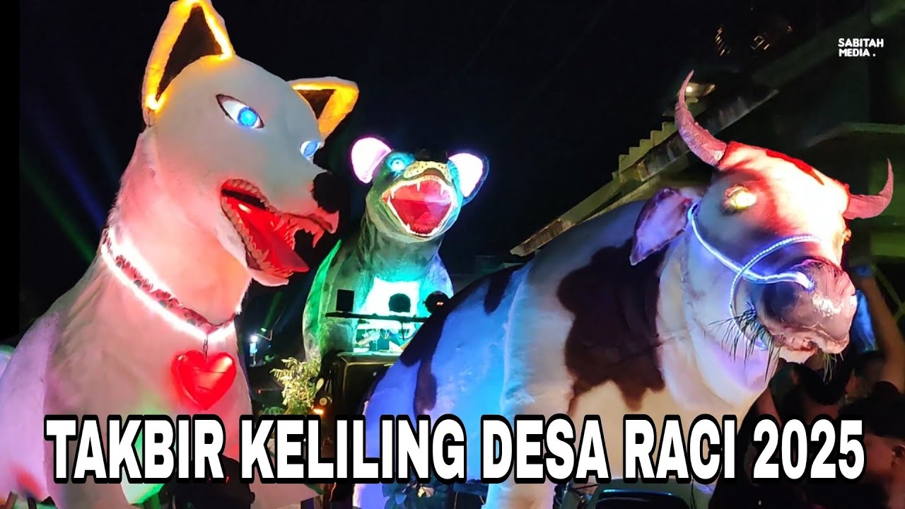 Pawai Takbir Keliling Desa Raci 2025