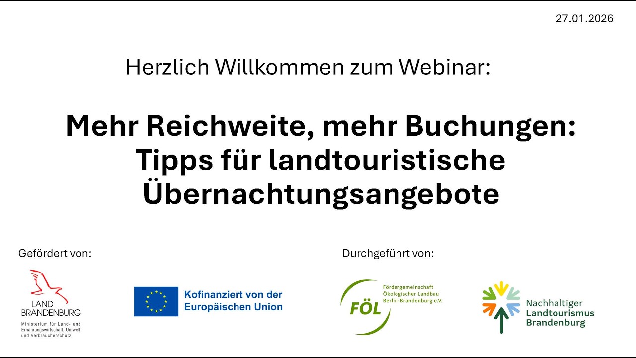 Landtourismus: Mehr Reichweite, mehr Buchungen: Tipps für landtouristische Übernachtungsangebote