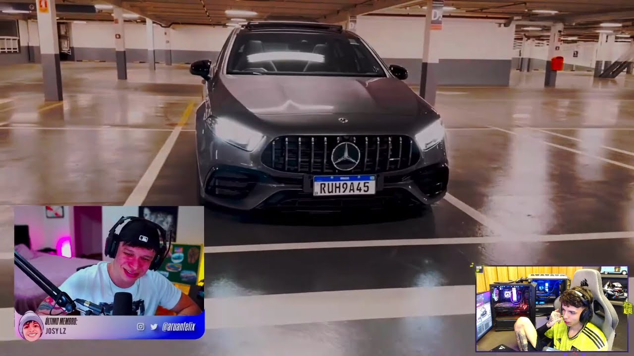 BK REAGINDO - REAÇÃO DO ARUAN AO VER O NOVO CARRO DO BKINHO 😮
