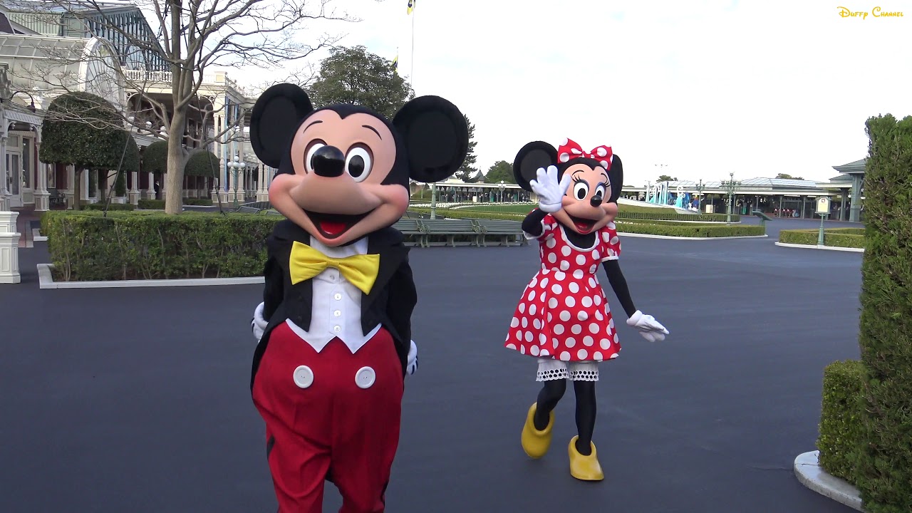 ºoº マリーちゃんがフック船長撃退！　東京ディズニーランド 開園前グリーティングより Disneyland Mickey greeting before park open