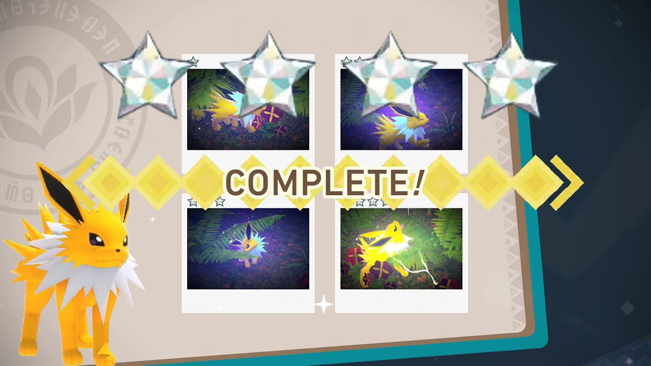 How To Get 1 To 4 DIAMOND STARS For Jolteon! New Pokemon Snap!