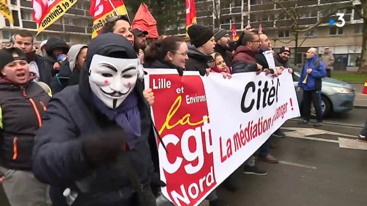 Jour de grève : 8 000 manifestants à Lille, 1 000 à Boulogne, 700 à Valenciennes