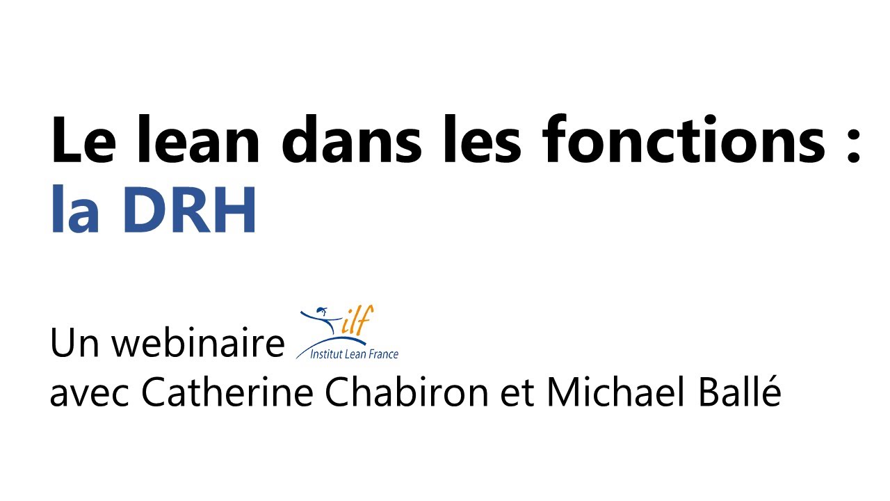 Le Lean dans les Fonctions  : la DRH