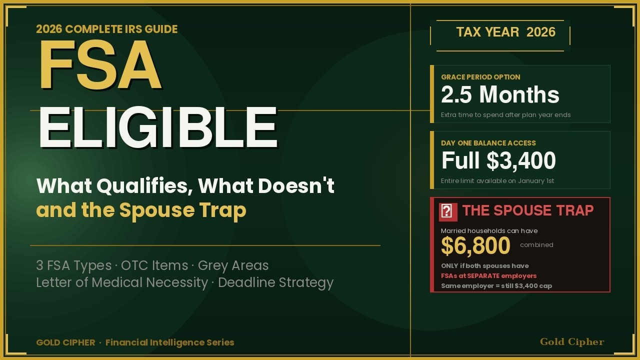 FSA Eligible Expenses 2026 &mdash; What Qualifies and What Doesn't
