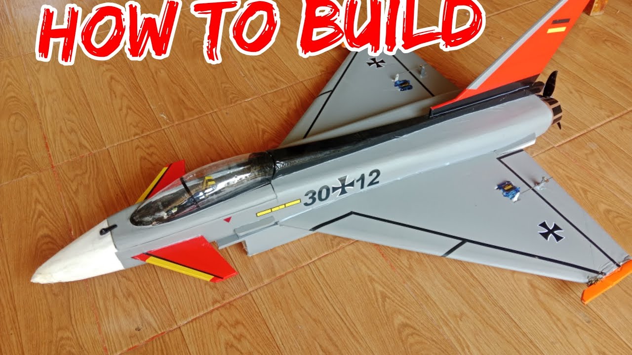 How to build Euro fighter rc #เครื่องบินบังคับ #airplane #rcplane 