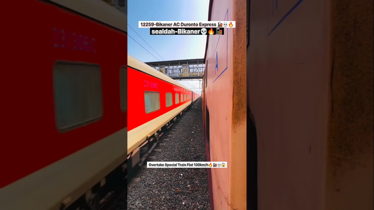 12259-Sealdah-Bikaner AC Duronto Express Flat 130km/h🚂🔥 