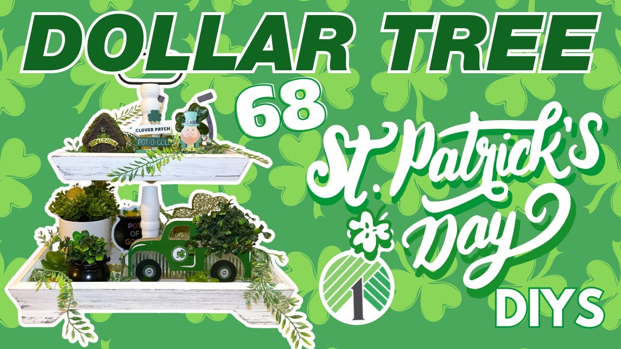 68 St. Patrick's Day Tiered Tray DIYS & Finds! Dollar Tree DIY 2024