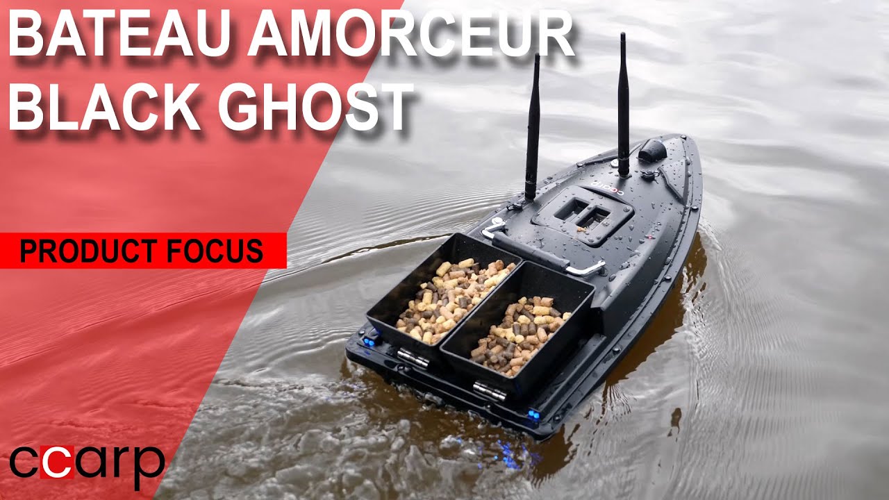 Bateau Amorceur BLACK GHOST 2 BACS  C Carp