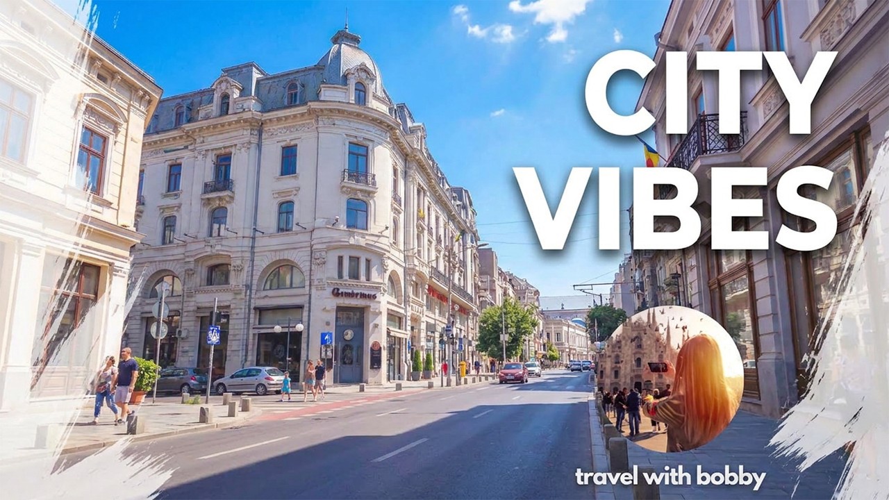 Bucharest City Walk 🇷🇴 | Scooter Tour of Downtown Vibes