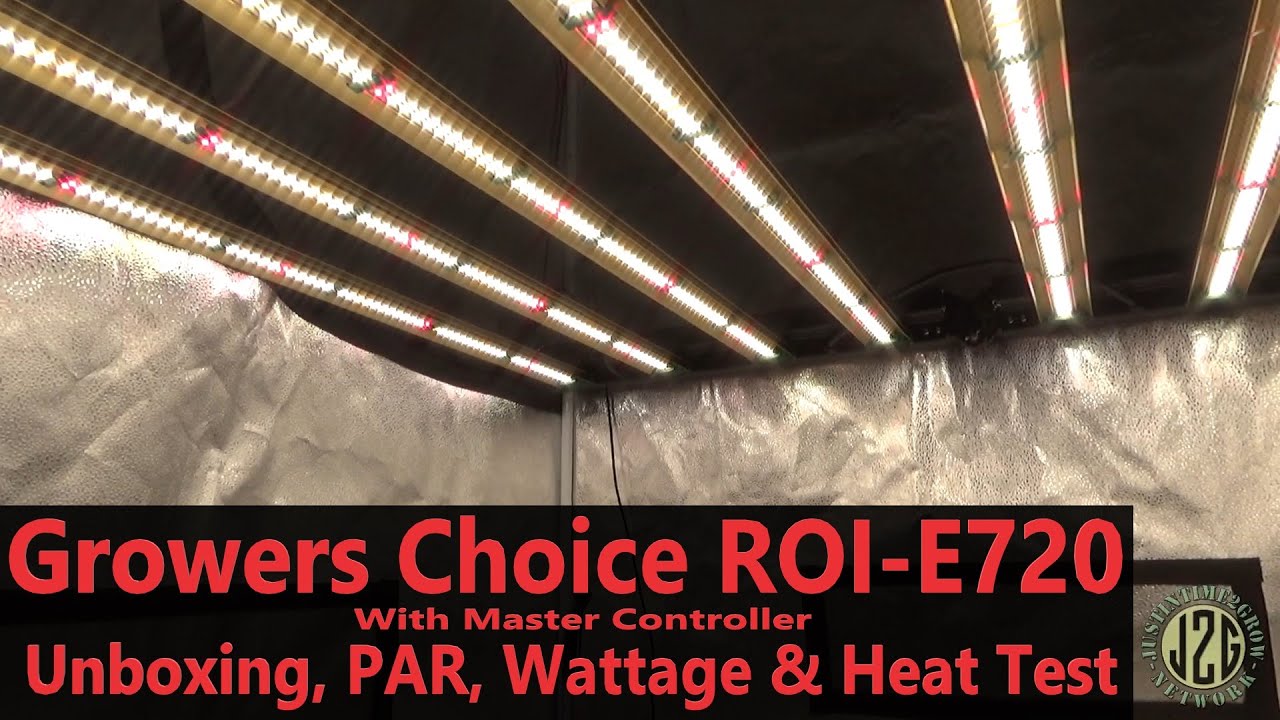 Управляйте своим садом! &mdash; Growers Choice ROI-E720 с главным контроллером: распаковка, тест PAR, мощности и тепла