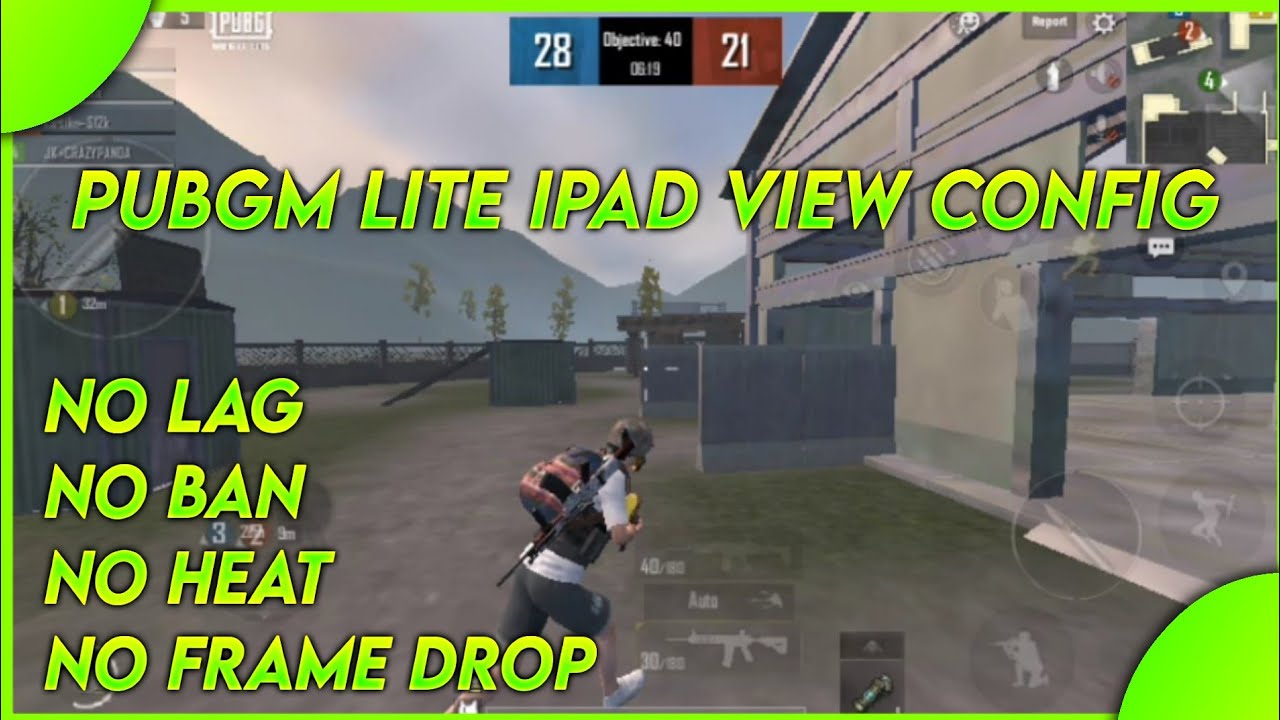 PUBGM LITE IPAD VIEW CONFIG|NO LAG|NO HEAT|NO FRAME DROP|ANTI REST CONFIG