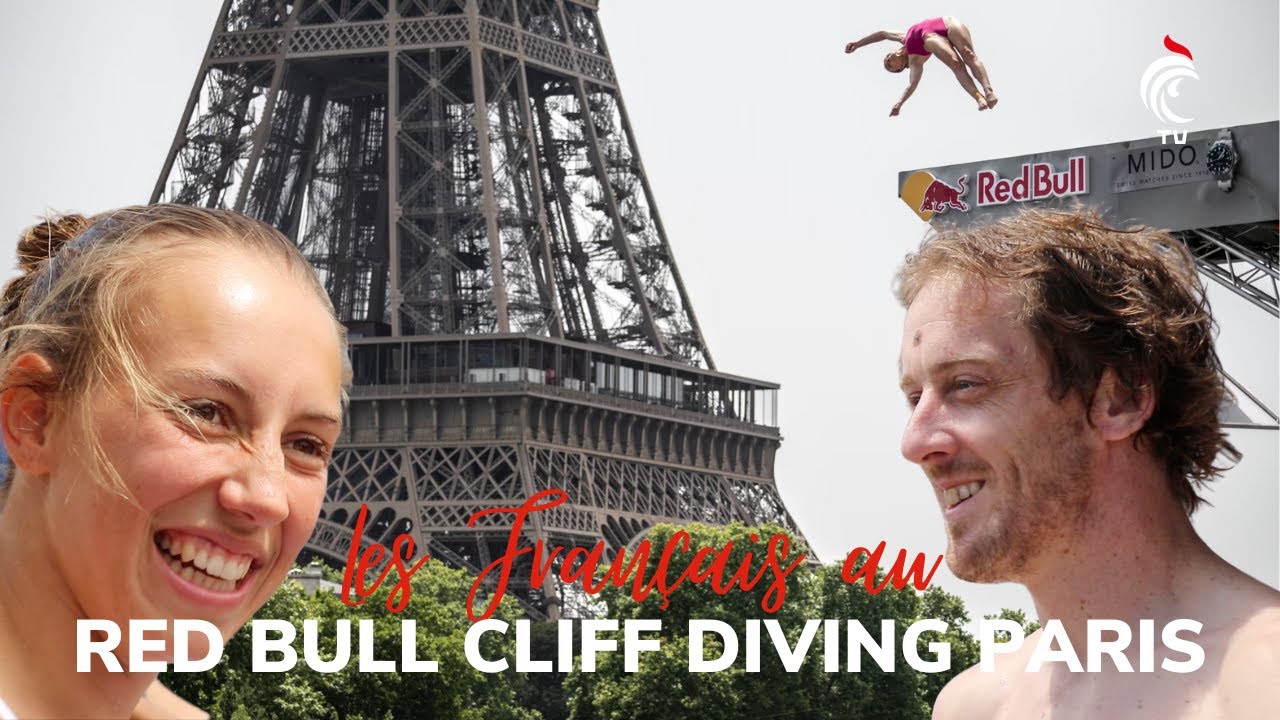 AVEC GARY HUNT ET MADELEINE BAYON AU RED BULL CLIFF DIVING DE PARIS - PLONGEON