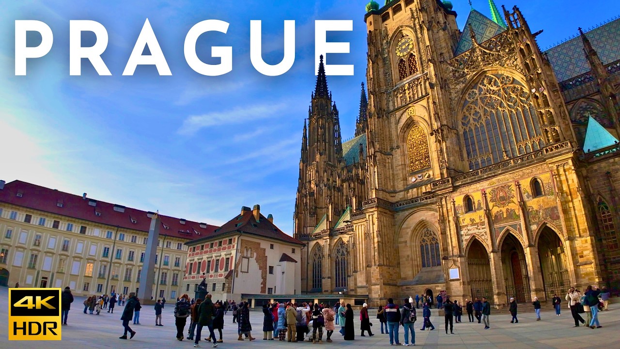 PRAGUE Walking Tour 4K HDR: The fairytale Town 🏰