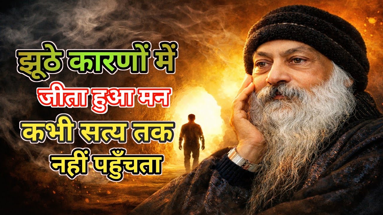 Osho:-झूठे कारणों में जीता हुआ मन कभी सत्य तक नहीं पहुँचता | Osho Hindi Parvachan 