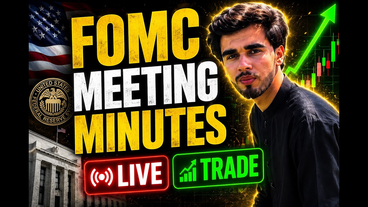 🔥 FOMC Meeting Minutes LIVE | XAUUSD & ADAUSDT Live Trading + Market Reaction 🚀