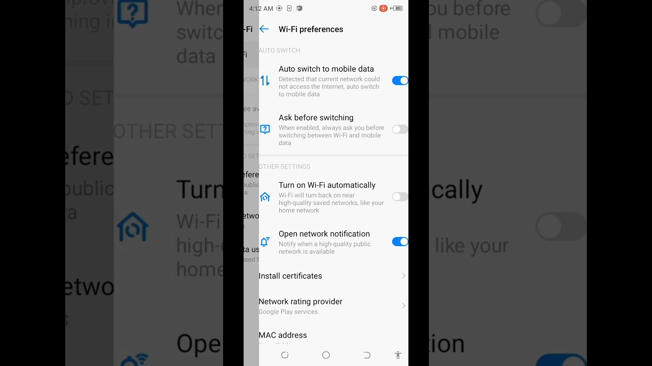 Tecno smartphone constantly switches from Wi-Fi to Mobile Internet