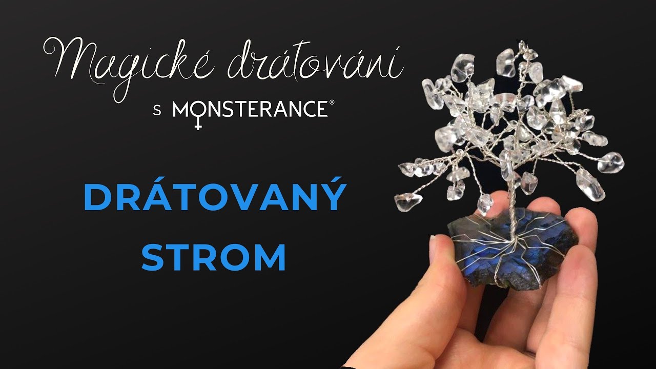 Drátovaný strom: Magické drátování (strom života/handmade wire wrapping tree of life diy gemstone)