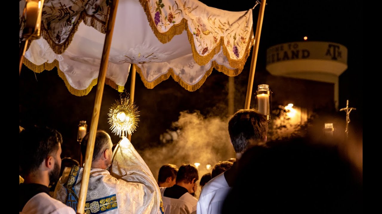 Eucharistic Procession at Texas A&M - October 7, 2021
