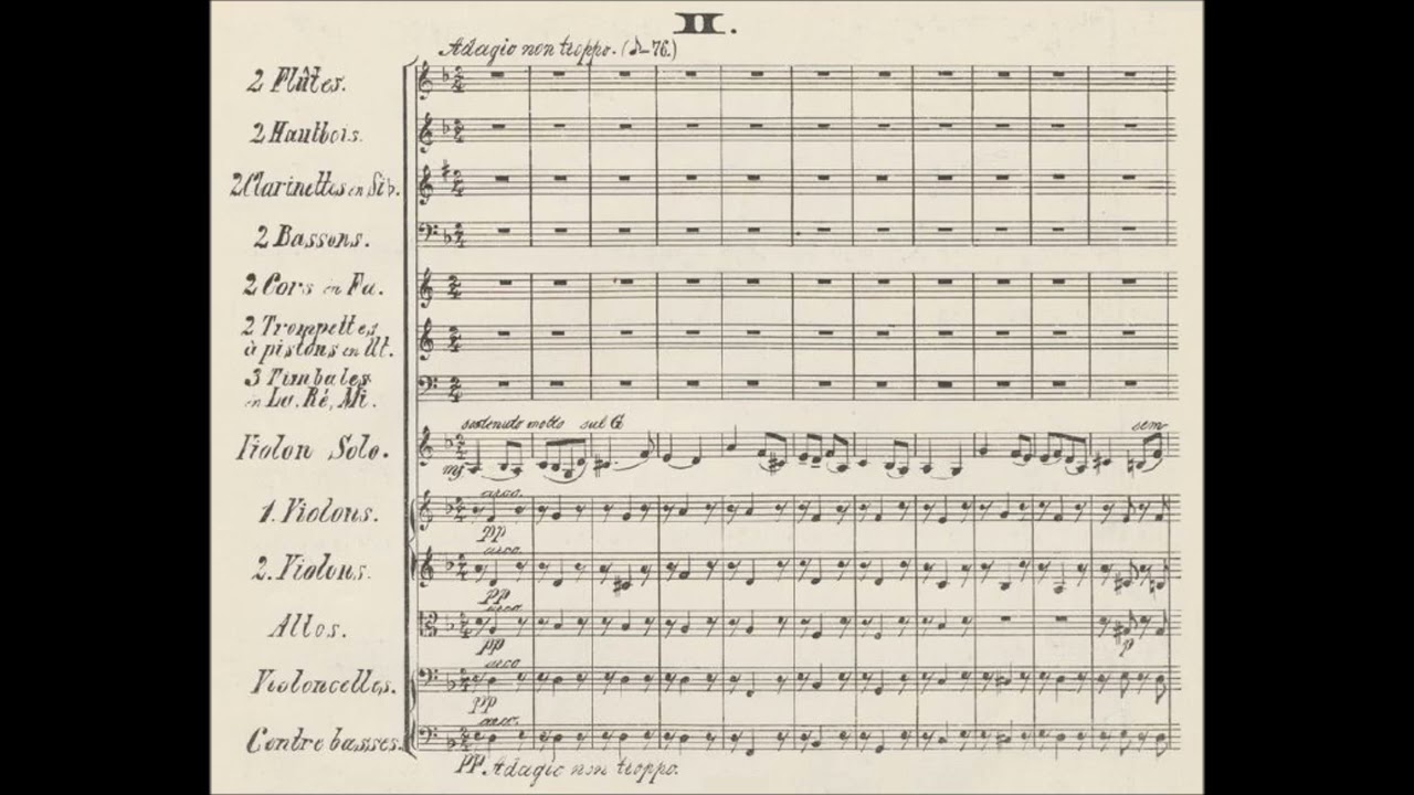 Benjamin Godard - Concerto romantique for violin and orchestra Op. 35 (audio + sheet music)