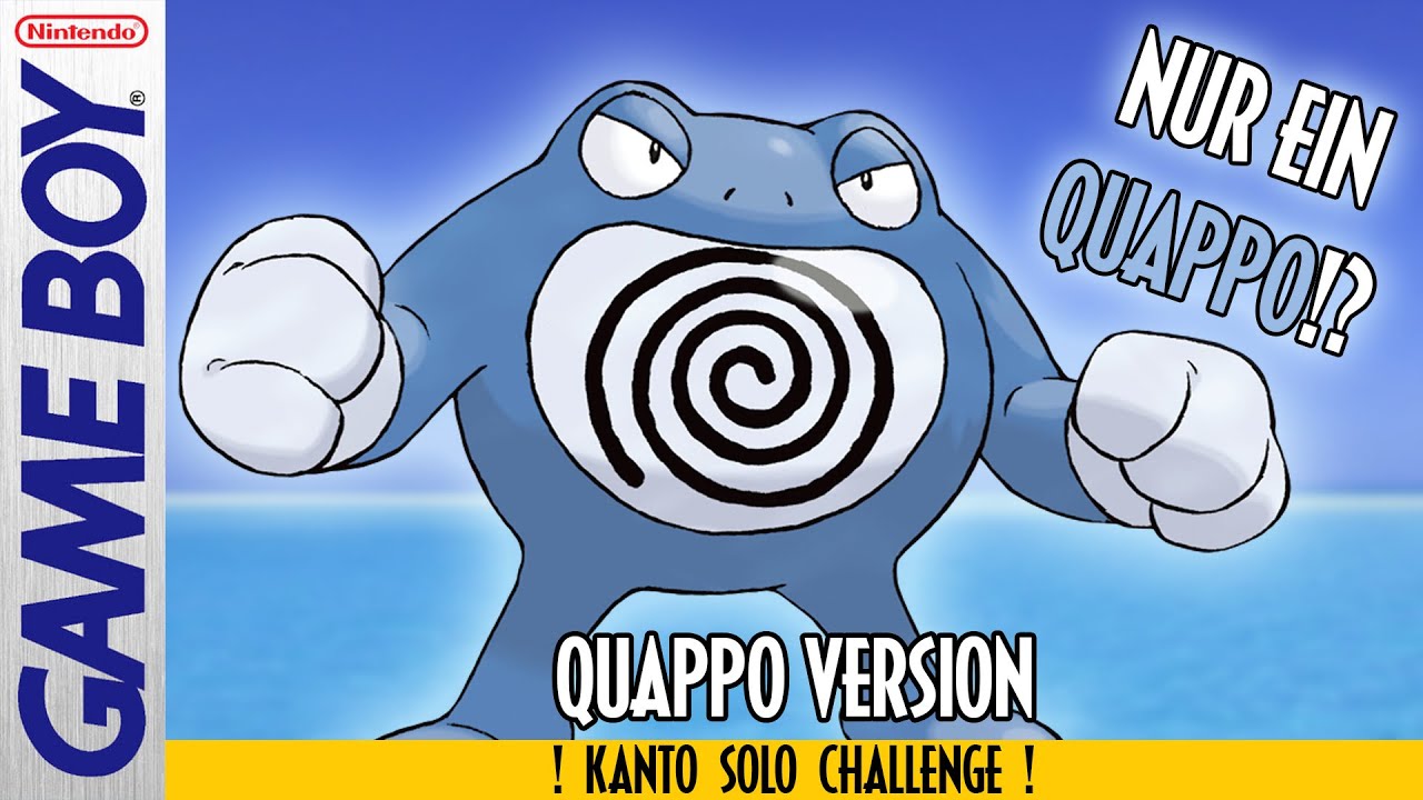 Kann man NUR mit QUAPPO Pokemon Blau & Rot durchspielen?