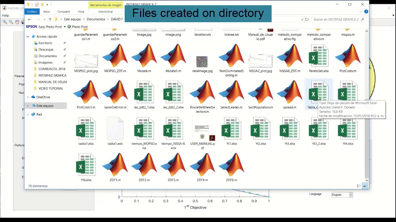 Interactive Comparator (NSGA-II & MOPSO) videoTutoria