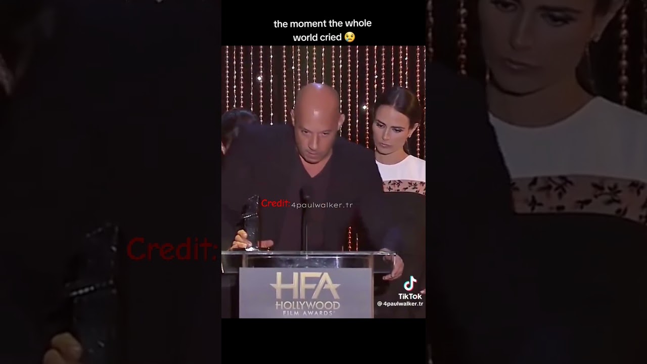Vin diesel speech that made the world cry😢 #fastx #paulwalker #vindiesel #supra