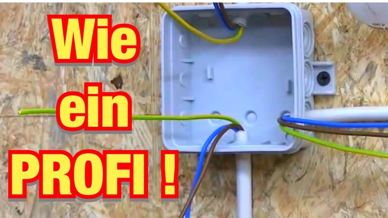 Ausschaltung verklemmen wie ein Profi! Anleitung vom Meister. Proofwood Licht schalten