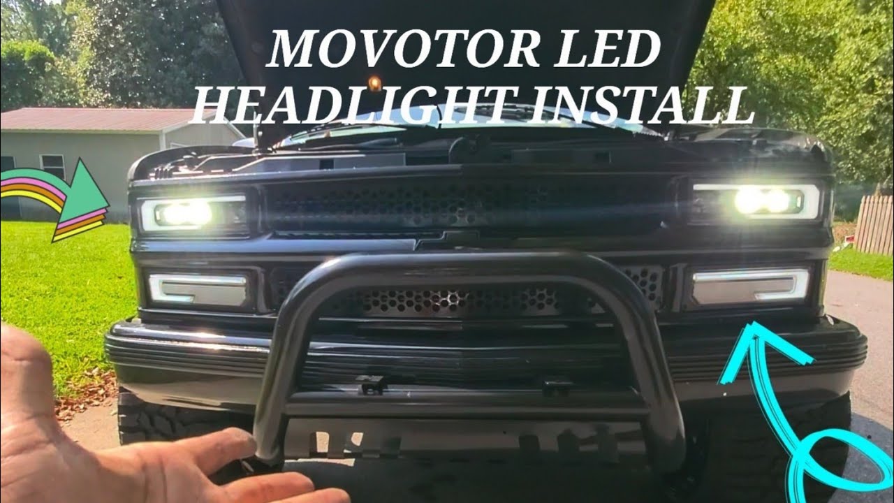 MOVOTOR LED HEADLIGHT INSTALL ON OBS CHEVY