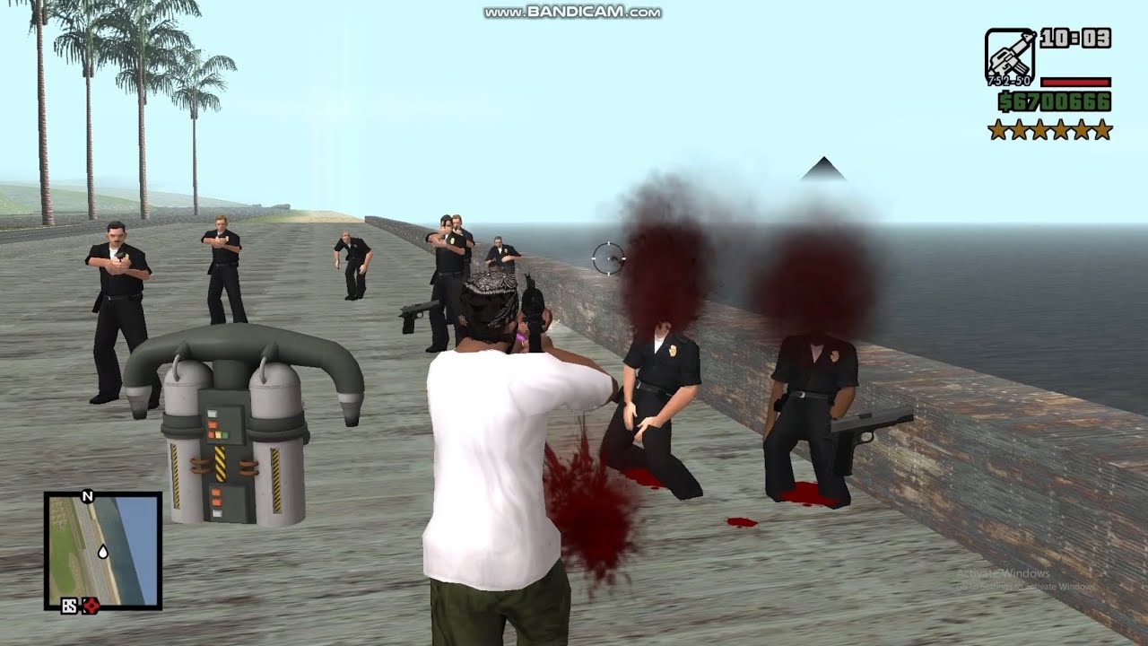 GTA San Andreas | Surviving a 6-Star Police Chase! 🔥#gtasanandreas #usa 