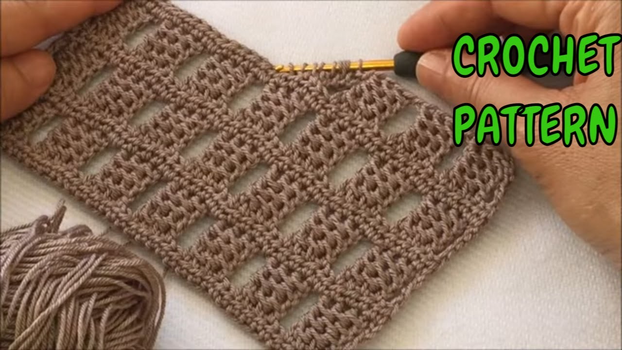 CROCHET RECTANGULAR SHAWL #KOLAY ETOL ŞAL MODELLERİ -4-