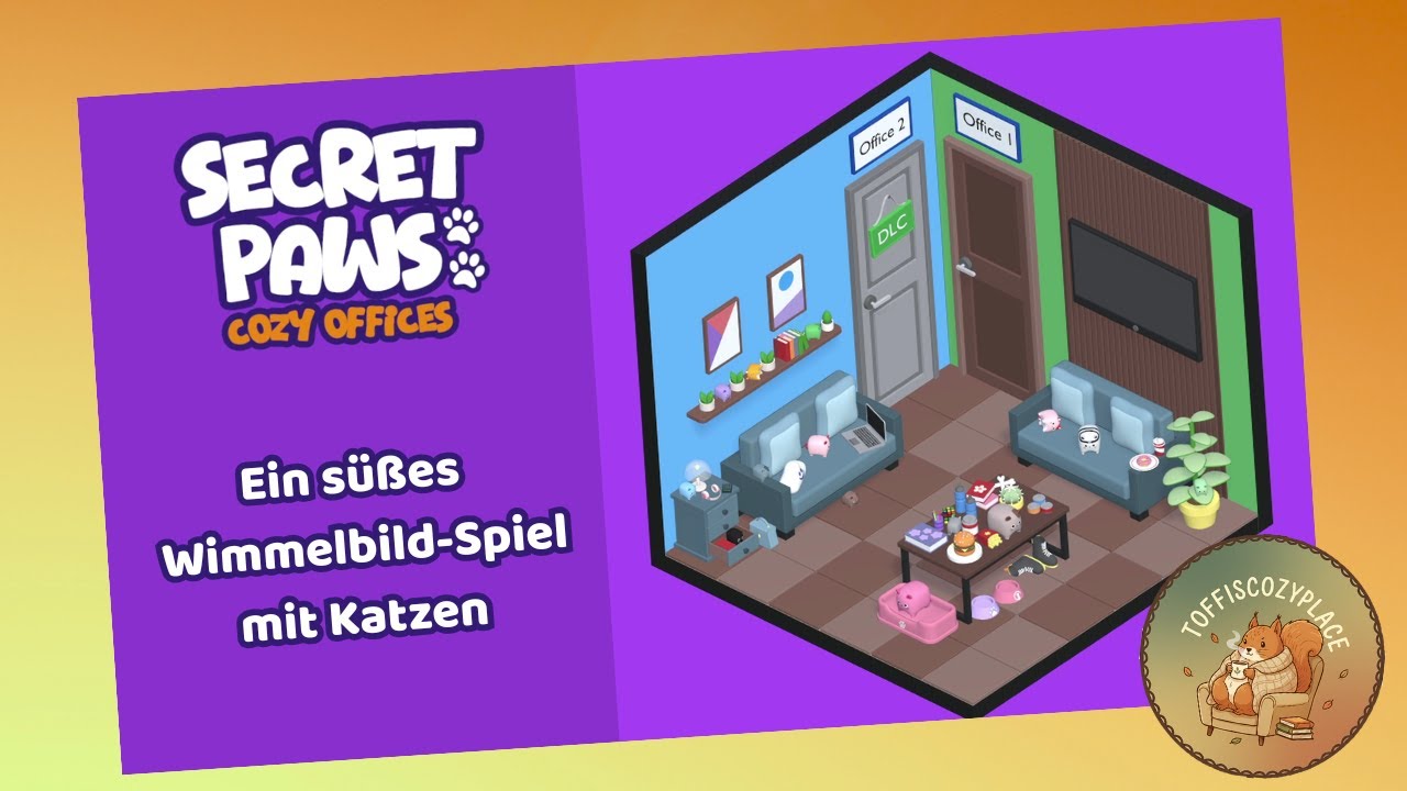 Secret Paws - Cozy Offices  - Ein süßes Wimmelbild-Spiel mit Katzen