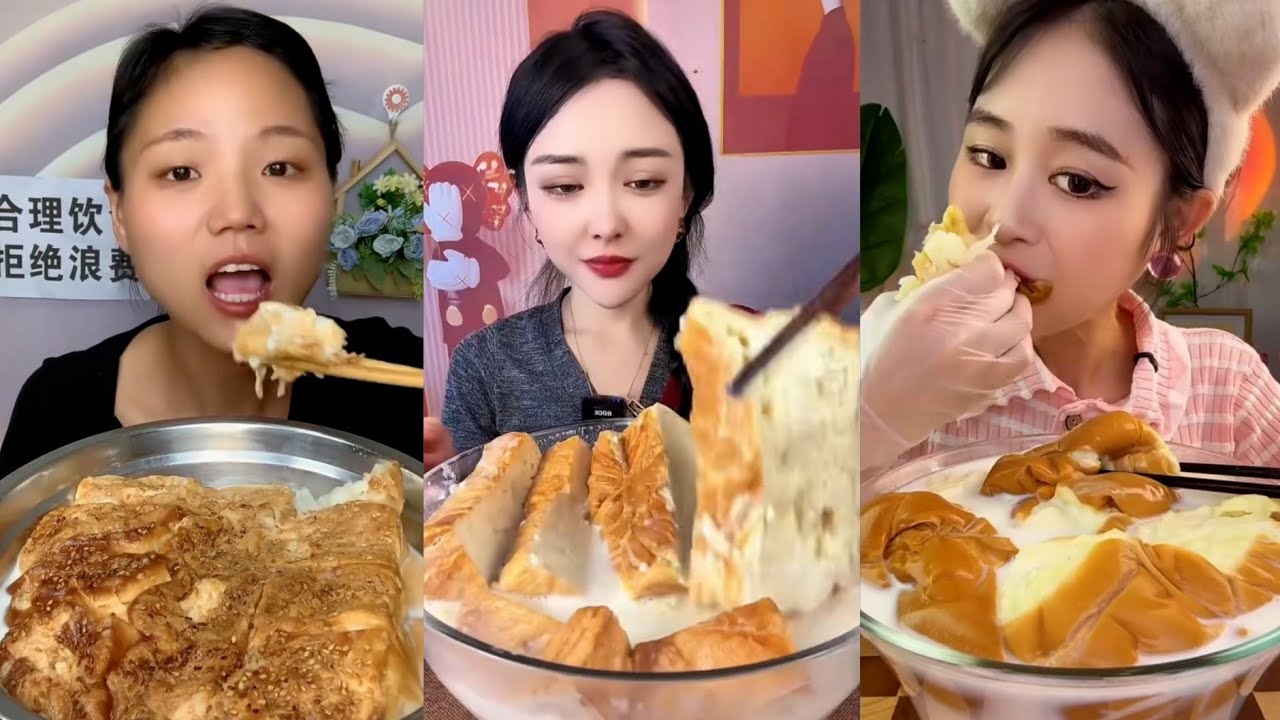 ASMR MILK TOAST (BREAD IN MILK) COLLECTION MUKBANG | SWEET MUKBANG | EATING SHOW