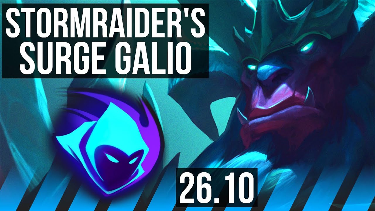 GALIO vs YASUO (MID) | Stormraider's Surge, Good KDA: 13/1/5, 32K damage | EUW Challenger | 26.10