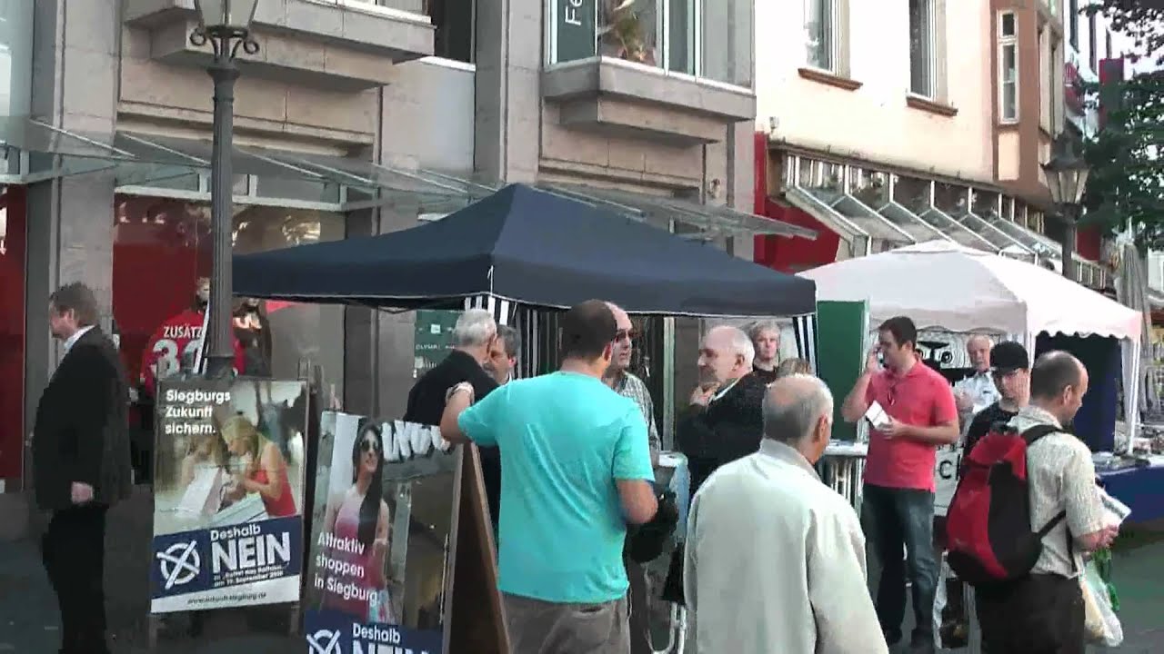 Siegburg  Geschäfte gegen ECE Einkaufcenter am 11.09.2010