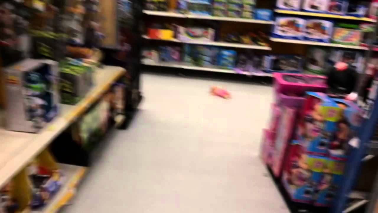 Grim misbehaving at WALMART! WWE wrestling figures aisle fun! Family outing toy run
