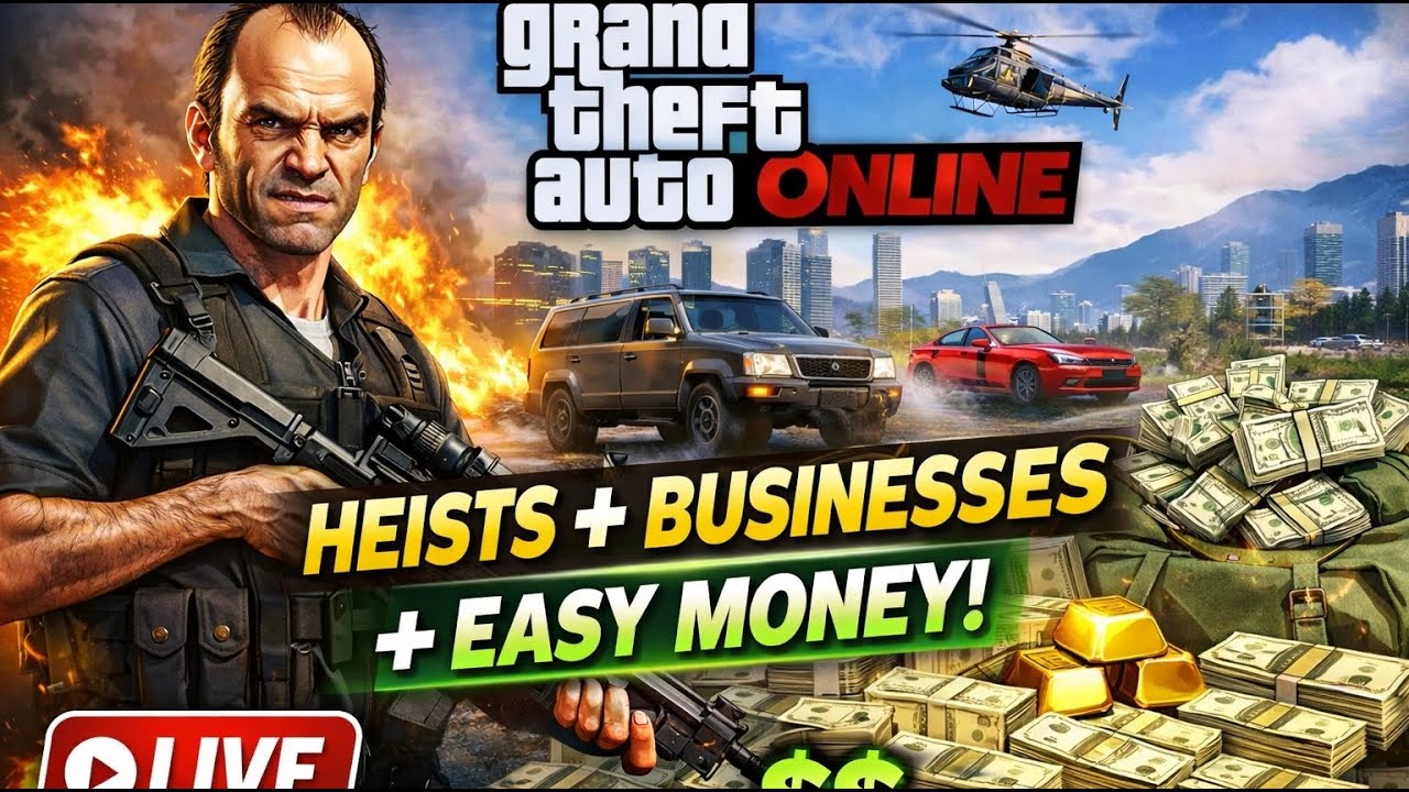 🔴 LIVE GTA Online Solo Money Grind | Earn Millions With Me