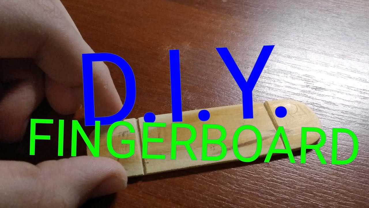 D.I.Y. FINGERBOARD/САМОДЕЛЬНЫЙ ФИНГЕРБОРД ИЗ ЛИНЕЙКИ #1