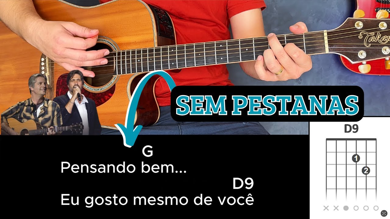 Como Tocar AMIGO APAIXONADO (Victor e Léo) Simplificada Sem Pestanas