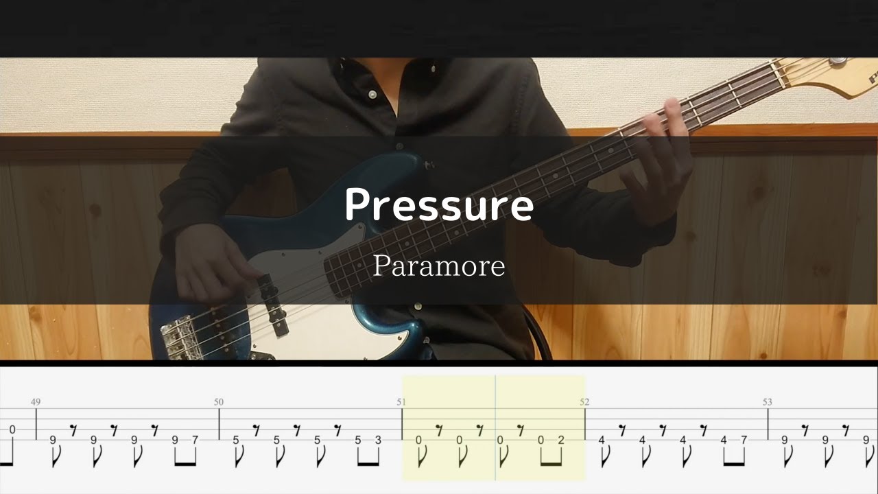 Paramore - Pressure - Bass Cover