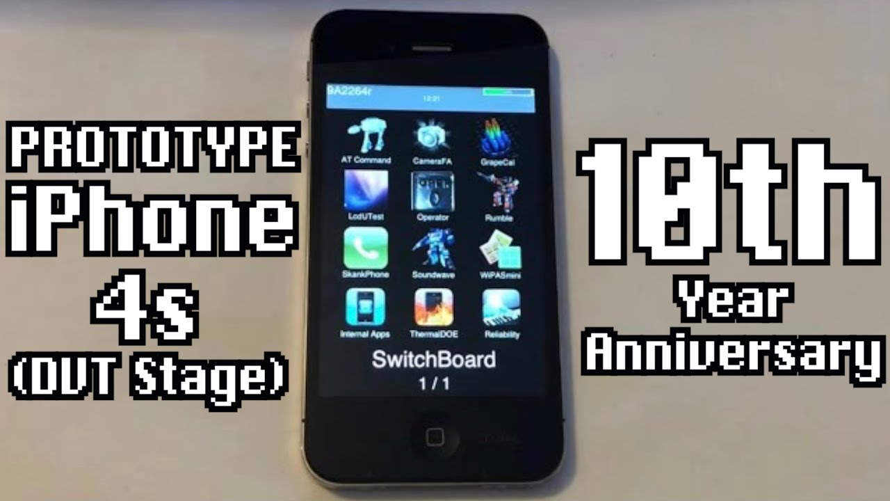 Apple iPhone 4s Prototype (DVT Stage) - (SwitchBoard) - 10th Year Anniversary - Apple History