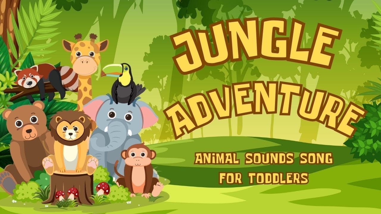 Animal Sounds Song | Jungle Adventure | Nursery Rhymes