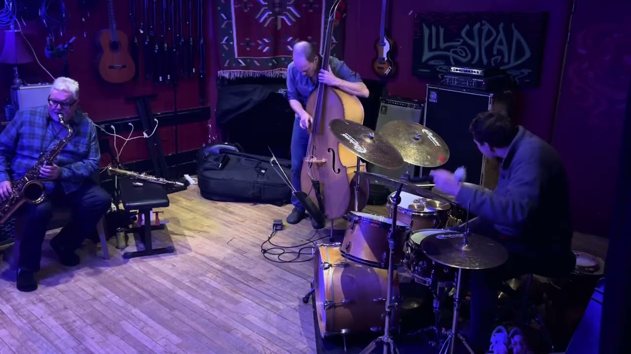 Tony Malaby, Nate McBride, Max Goldman live at the Lilypad
