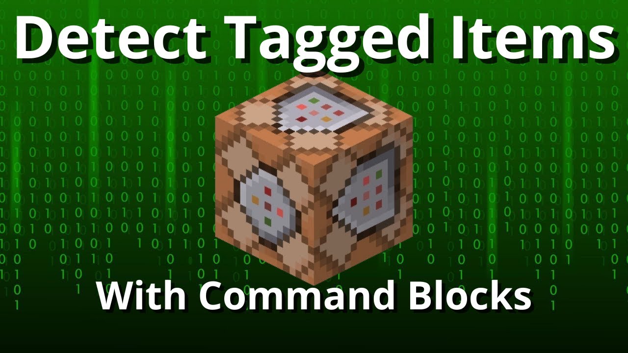 Command Block tutorial (Detecting Tagged Items) In Minecraft!!!